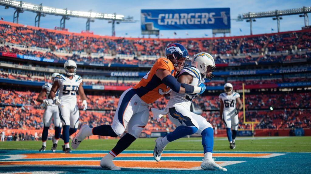 denver broncos vs chargers match player stats