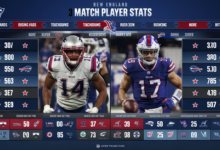 New England Patriots vs Buffalo Bills Match Player Stats