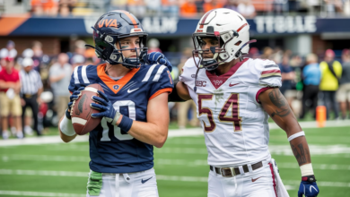 UVA Football vs Boston College Eagles Football Match Player Stats