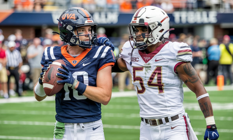 UVA Football vs Boston College Eagles Football Match Player Stats