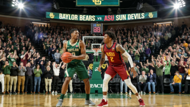 Baylor Bears Men's Basketball vs ASU Basketball Match Player Stats