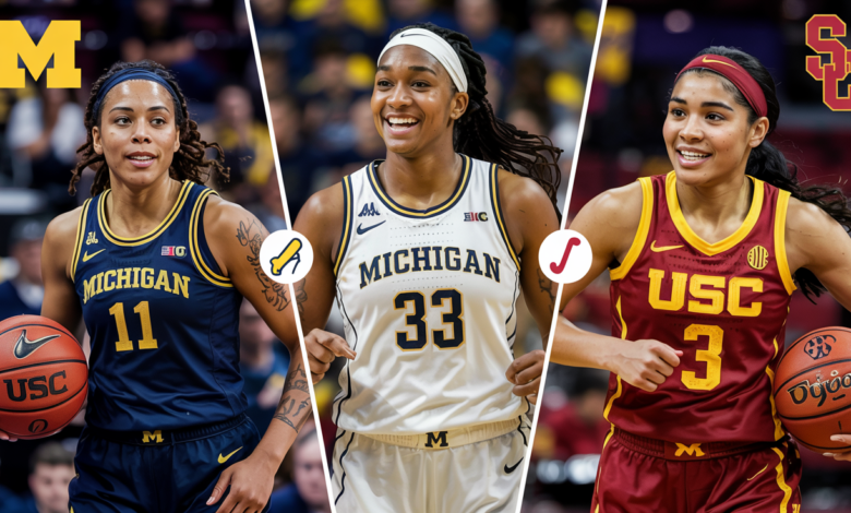 Michigan Women's Basketball vs USC Women's Basketball Match Player Stats